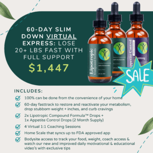 60-Day Slim Down Express: Lose 20–40 Lbs Fast with 1:1 Coaching (VIRTUAL)