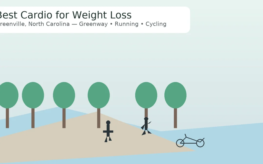 Best cardio for weight loss in Greenville NC — walking, running and cycling on the South Tar River Greenway